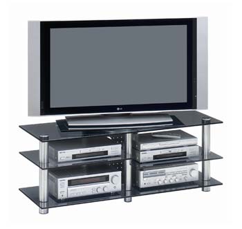Jahnke Furniture Studio Rack 330 Glass LCD TV Stand