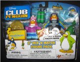 Disney Club Penguin Series 1 Mix N Match 2 Inch Mini Figure 2-Pack Scuba Diver and Mermaid [Includes Coin with Code!]