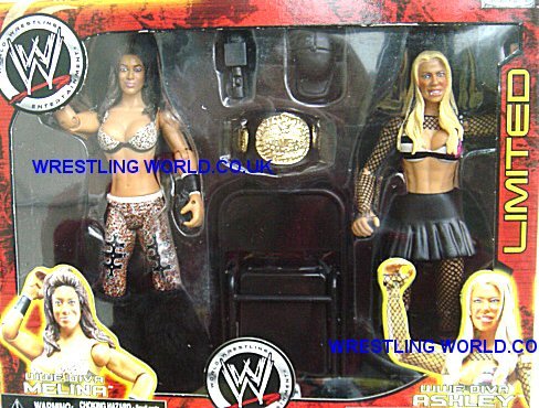WWE INTERNET EXCLUSIVE FIGURES OF MELINA AND ASHLEY
