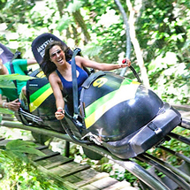 Jamaica Bobsled, Skyride and Zipline from