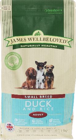 James Wellbeloved, 2102[^]0138546 Adult Small Breed Kibble Duck