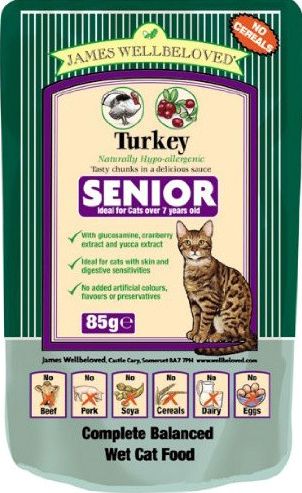 James Wellbeloved, 2102[^]0138553 Cat Senior Turkey Pouch