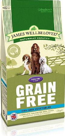 James Wellbeloved, 2102[^]0138593 Kibble Fish Grain Free Senior