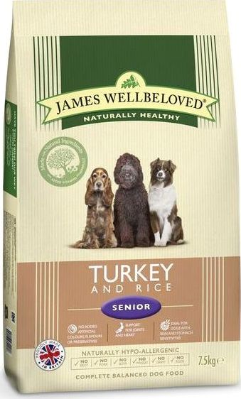 James Wellbeloved, 2102[^]0138531 Kibble Turkey and Rice Senior