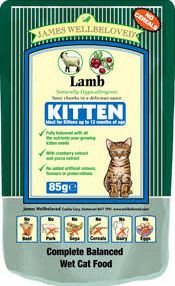 James Wellbeloved, 2102[^]0138548 Kitten Lamb Pouches