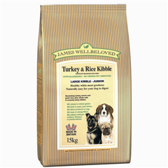 James Wellbeloved L/Breed Complete Junior Dog Food with Turkey and#38; Rice 15kg