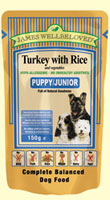 Wellbeloved Puppy Pouches - Turkey & Rice