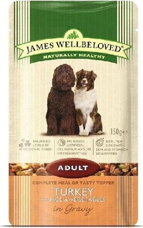 James Wellbeloved, 2102[^]0138530 Senior Dog Pouches Turkey