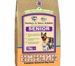 James Wellbeloved Senior Turkey and Rice Kibble 15 kg