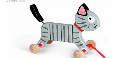 Janod Tigry the cat pull toy `One size