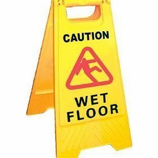 Jantex Wet Floor Sign Caution Wet Floor - Size 640mm(h) - Safety Floor Sign