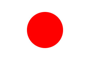 Japan paper table flag, 6`` x 4``