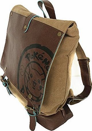 JapanCos Pokemon Pikachu Fashion Leather Canvas backpack School bag