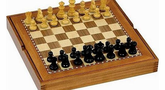 Chess Set - 15 Inch Combination Board and Chess Set