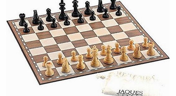 Jaques of London Chess Set and Board - 3.5`` Chess Set with 18`` Folding Chess Board