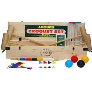 Jaques Surrey Croquet Set Game For Four Players