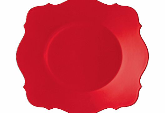 Jasper Conran Baroque Charger Plate, Red