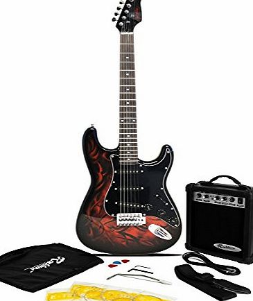 Jaxville Demon ST Style Electric Guitar Pack
