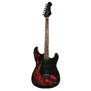 Jaxville Custom Demon Design Electric Guitar