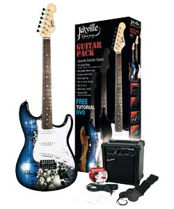 Jaxville Guitars Jaxville Skulls Electric Guitar Pack