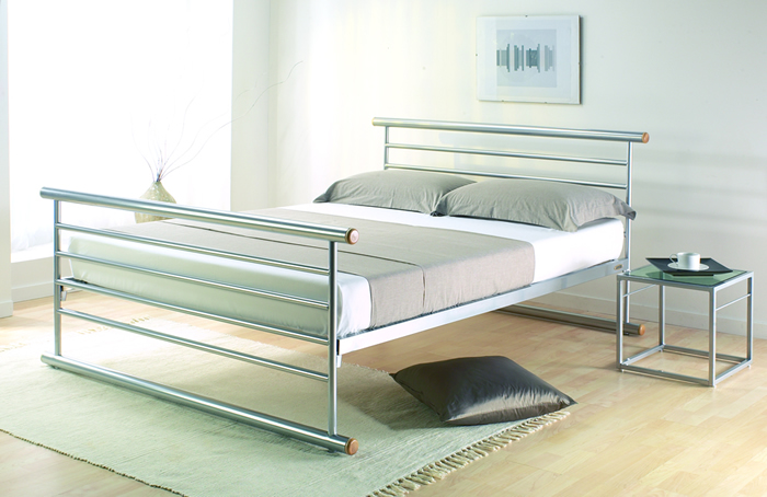 Jaybe Galaxy 4ft 6 Double Bedstead Alloy