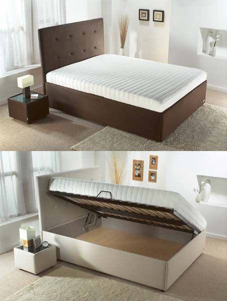 Sky 4ft Small Double Ottoman Divan Bed