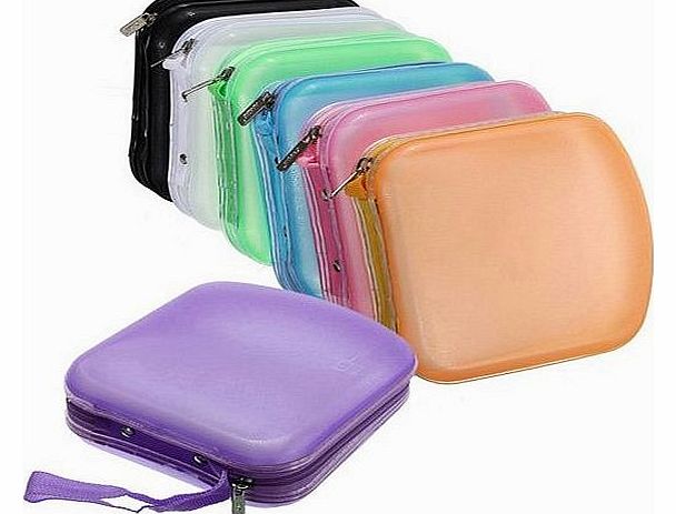 40 Pocket CD And DVD Storage Holder Protector Wallet Carry Case - Blue