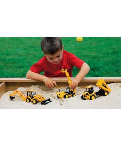 Pack of 3 Construction Vehicle Set
