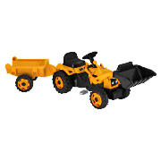 Jcb Tractor, Trailer And Scoop