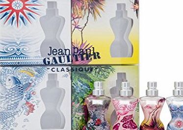 Jean Paul Gaultier Classique Summer Gift Set 4 x 3.5ml Eau De Toilette Mini