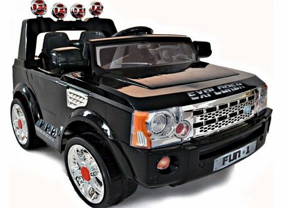 Jeep Boys Black 12v Electric Ride On Jeep With Parental Remote Control For Ages 3 Years Plus