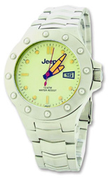 Jeep Mens Watch with Yellow Face