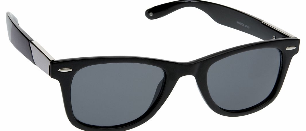 Jeepers Peepers Black Winston Wayfarer Sunglasses from Jeepers
