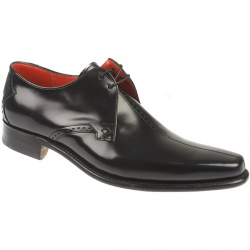 Mens Black Polish Leather Upper Leather Lining Leather Lining in Black