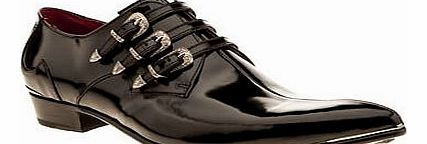 Jeffery West mens jeffery west black adamant monk shoes