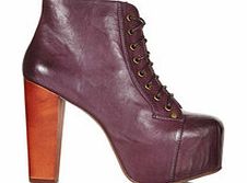 Jeffrey Campbell Lita aubergine boots