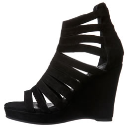 Jeffrey Campbell Black Suede Marly Cutout Wedge