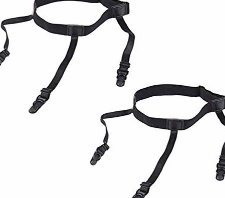 Jelinda 1 Pair Mens Adjustable Shirt Stays Suspender Garter Belt