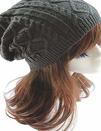 Jelinda Aamp;Z Women Lady Fashion Winter Warm Knitted Crochet Slouch Baggy Beanie Hat Cap (Red)