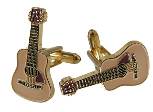 Jemz Acoustic Guitar Cufflinks for a Guitar Man