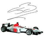 Jenson Button signed BAR 005 2003