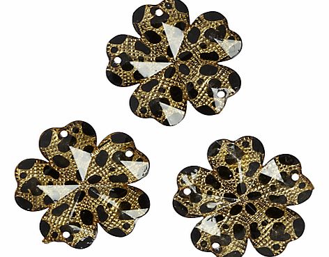 Floral Embellishments, Pack of 3
