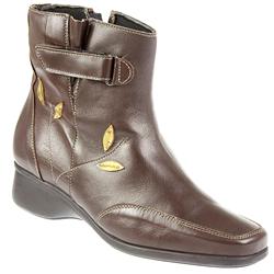 Female Jes822 Leather Upper Leather/Textile Lining Ankle in Brown