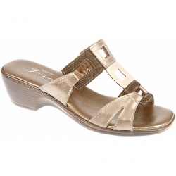 Jessica Female Katy Leather Upper Leather Lining Comfort Small Sizes in Beige, Black, Bronze Multi