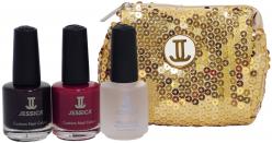 Jessica GOLD SEQUIN GIFT BAG - MERLOT and NOTORIOUS