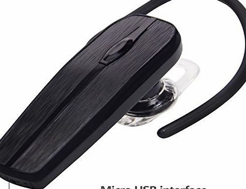 H0780 Universal Bluetooth Headset for Apple iPhone 6/5s/5c/5, iPhone 4s/4, Samsung Galaxy S5/S4/S3, LG, PC Laptop, and Other Bluetooth Device (H0780 - Black)
