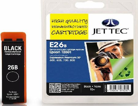 JetTec---Ink-Cartridge Epson T2601 Black Remanufactured Ink Cartridge