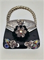 Diamante Handbag Brooch