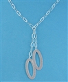 Jewellery Double Oval Sterling Silver Necklace