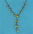 Jewellery Flower And Leaf Drop Necklace